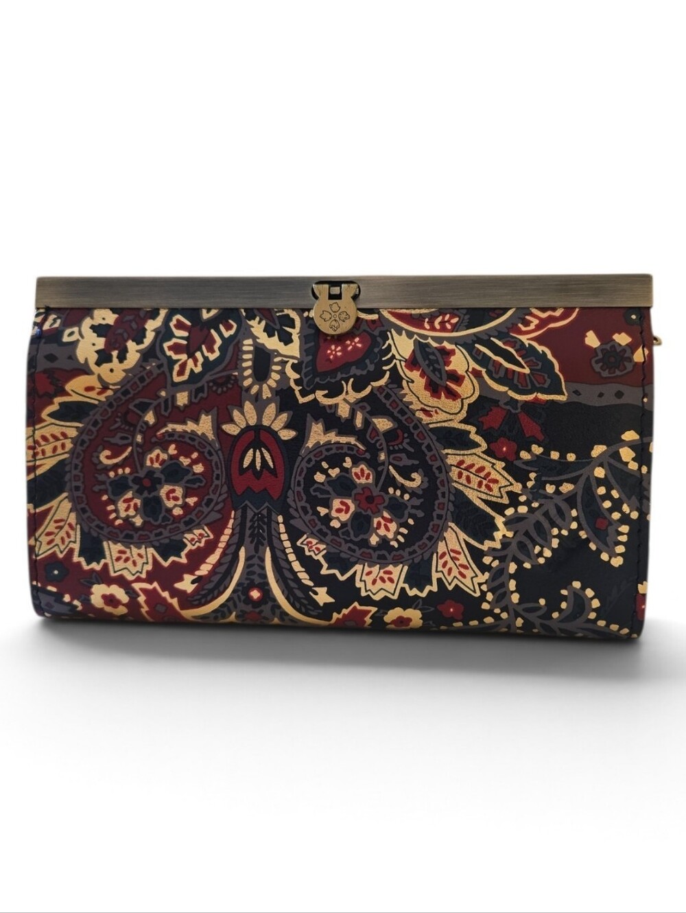 Patricia Nash Provencal Escape Cauchy Metallic Embossed RFID Leather Wallet